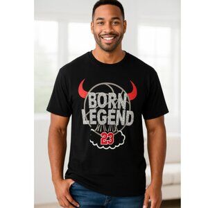 Born Legend T shirt Chicago Bulls #23 2 Monkeys Mens Made In USA Sz 5XL